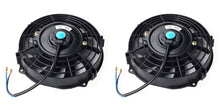 Load image into Gallery viewer, GPI 2pcs 7" 12V Slim Radiator Cooling Thermo Fan & Mounting kit MGA/MGB GT Brand New