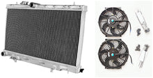 Load image into Gallery viewer, GPI Aluminum radiator & fans for 2002-2007 Subaru Impreza WRX GDA/GGA;STI GDB/GGB EJ20 2002 2003 2004 2005 2006 2007
