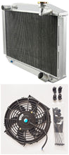 Load image into Gallery viewer, 56mm UP TO 700HP Aluminum Radiator & FAN FOR 1955-1960 Chevy Corvette 350 V8 MT 1955 1956 1957 1958 1959 1960