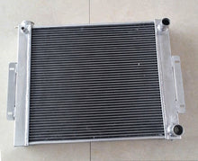 Load image into Gallery viewer, Aluminum radiator+fans for 1976-1986 JEEP CJ7 With Chevy V8 LS SWAP manual 1977 1978 1979 1980 1981 1982 1983 1984 1985 1987