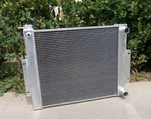 Load image into Gallery viewer, Aluminum radiator+fans for 1976-1986 JEEP CJ7 With Chevy V8 LS SWAP manual 1977 1978 1979 1980 1981 1982 1983 1984 1985 1987