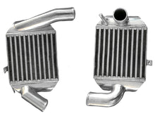Load image into Gallery viewer, GPI A pair 90MM Aluminum INTERCOOLER FOR AUDI A4 B5 S4 RS4 A6 C5 V6 2.7T BI-TURBO 1997-2005 1997 1998 1999 2000 2001 2002 2003 2004 2005