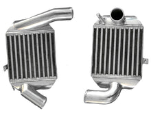 Load image into Gallery viewer, GPI Aluminum Intercooler & Hose For Audi A4 S4 B5 SR4 Avant A6 C5 Bi-Turbo 2.7L 1997-2005 1997 1998 1999 2000 2001 2002 2003 2004 2005