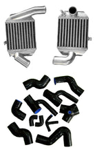 Load image into Gallery viewer, GPI Aluminum Intercooler & Hose For Audi A4 S4 B5 SR4 Avant A6 C5 Bi-Turbo 2.7L 1997-2005 1997 1998 1999 2000 2001 2002 2003 2004 2005