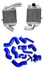 Load image into Gallery viewer, GPI Aluminum Intercooler & Hose For Audi A4 S4 B5 SR4 Avant A6 C5 Bi-Turbo 2.7L 1997-2005 1997 1998 1999 2000 2001 2002 2003 2004 2005