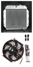 Load image into Gallery viewer, 3 Row Aluminum Radiator & fan For 1960-1962  Chevy / GM Pickup Truck Manual 1960 1961 1962