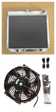 Load image into Gallery viewer, 3 Row Aluminum  Radiator & fan For 1967-1970 FORD MUSTANG/-77 MAVERICK 4.1L/5.0L l6/V8 1967 1968 1969 1970