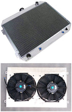Load image into Gallery viewer, GPI 3 Row Aluminum Radiator & Shroud & Fans For 1968-1973 Dodge Charger/Challenger 6.3L-7.2L V8 1968 1969 1970 1971 1972 1973