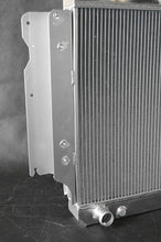 Load image into Gallery viewer, GPI 3row Aluminum radiator+fan for 1987-2006 Jeep Wrangler YJ TJ 2.4L/2.5L L4, 4.0L/4.2L L6 1987 1988 1989 1990 91 92 93 94 95 96 97 98 99 2000 01 02 03 04 05 06