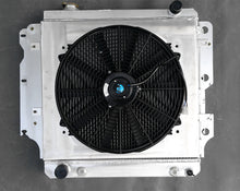 Load image into Gallery viewer, GPI 3 ROW Aluminum Racing Radiator & Shroud fan for 1987-2006 Jeep Wrangler YJ/TJ 2.4L-4.2L 1987 1988 1989 1990 1991 1992 1993 1994 1995 1996 1997 1998 1999 2000 2001 2002 2003 2004 2005 2006