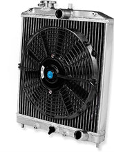 Load image into Gallery viewer, GPI 3rows Aluminum Radiator+ FAN FOR 1992-2000 Honda Civic EK EG D15 D16 B16 B18 1992 1993 1994 1995 1996 1997 1998 1999 2000