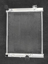 Load image into Gallery viewer, GPI Aluminum Radiator & fan For 2003-2006 Mitsubishi Evolution EVO VIII IX 8 9 Half Size Race 2003 2004 2005 2006
