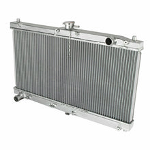Load image into Gallery viewer, GPI 2 Row Aluminum Radiator & fans For 1999-2005 Mazda Miata MX5 1.8L Manual Transmission 1999 2000 2001 2002 2003 2004 2005