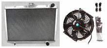 Load image into Gallery viewer, Aluminum Radiator & fan Fit 1986-1997 Nissan D21 Pathfinder Pickup E LE SE XE L4 V6 MT 1986 1987 1988 1989 1990 1991 1992 1993 1994 1995 1996 1997