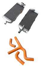 Load image into Gallery viewer, Aluminium Radiator +Hose For 400 450 525 SX/MXC/EXC 2003 2004 2005 2006 2007