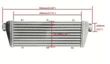 Load image into Gallery viewer, Universal 23.5*8.3*2.7&quot; FMIC Front Mount Intercooler Aluminum Tube&amp;Fin Turbo  2.25&#39;&#39; inlet/outlet
