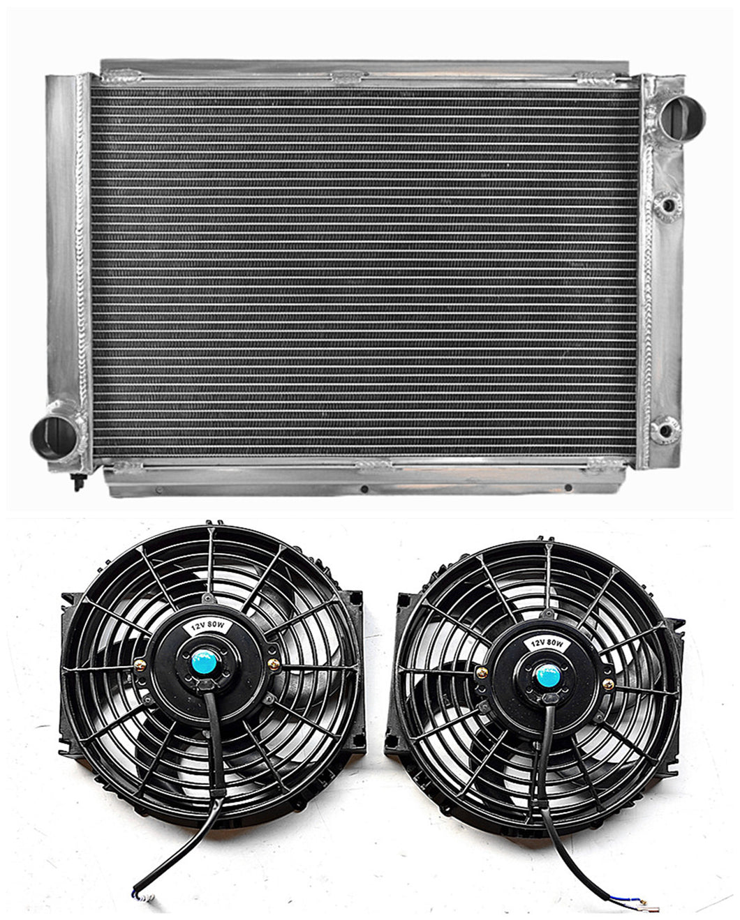 GPI Aluminum Radiator & Fans For 1958 1959 1960 FORD THUNDERBIRD V8 ENGINE AT Auto