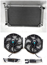 Load image into Gallery viewer, 4 ROW Aluminum Radiator &amp; fans FOR NISSAN PATROL GQ SAFARI 2.8&amp;4.2L DIESEL Y60 TD42 AT
