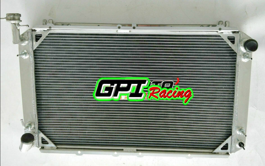 aluminum radiator FOR Nissan Patrol Safari Y60 GQ 4.2 L TB42S/TB42E I6  petrol – GPI Racing 冷却水リザーバー Compatible With Patrol GQ Y60 1988 1989 1990 1991 1992 ラジ