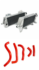 GPI Aluminum alloy radiator & Hose FOR 1995-2006  Kawasaki KDX200/KDX220 KDX 200 KDX 220 1996 1997 1998 1999 2000 2001 2002 2003 2004 2005 2006