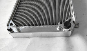 4 ROW Aluminum Radiator & fans FOR NISSAN PATROL GQ SAFARI 2.8&4.2L DIESEL Y60 TD42 AT