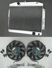 Load image into Gallery viewer, 3 Row Aluminum Radiator &amp; fan for Mercury W/Chevy 350 5.7 V8 Manual MT 1949 1950 1951
