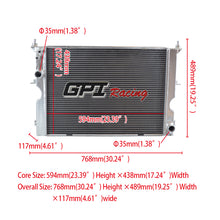 Load image into Gallery viewer, GPI 40MM CORE Aluminum radiator FOR 1999-2004  Land Rover Discovery II 2.5 Td5 4x4 2000 2001 2002 2003
