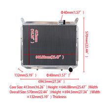 Load image into Gallery viewer, Aluminum Radiator For 1984-1989 Nissan 300ZX Fairlady Z Z31 2+2 Turbo VG30 3.0L V6  1984 1985 1986 1987 1988 1989
