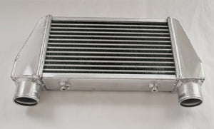 GPI Universal Top Mount Turbo Intercooler 19''x11''x3'' Tube Fin 2.5'' Inlet/Outlet