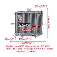 Load image into Gallery viewer, GPI Aluminum radiator &amp; FAN for Honda Foreman RUBICON TRX500 2005-2012 2005 2006 2007 2008 2009 2010 2011
