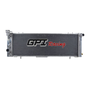 GPI 3 Row Aluminum Racing Radiator For 1991-2001 Jeep Cherokee/Comanche 2.5L/4.0L l4/l6  1991 1992 1993 1994 1995 1996 1997 1998 1999 2000 2001