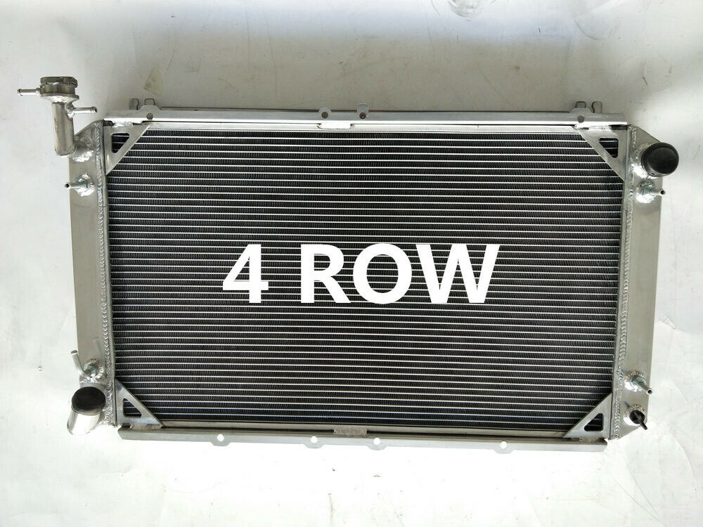 4 ROW Aluminum Radiator & fans FOR NISSAN PATROL GQ SAFARI 2.8&4.2L DI ...