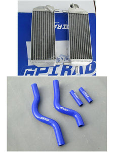 GPI Aluminum Radiator + hose FOR 2001-2008 Suzuki RM250 RM 250 2-stroke 2001 2002 2003 2004 2005 2006 2007
