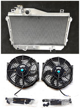 Load image into Gallery viewer, Aluminum Radiator &amp; FANS For 1981-1986 Toyota Celica Coupe A6 Supra 2.8L AT/MT 1981 1982 1983 1984 1985 1986
