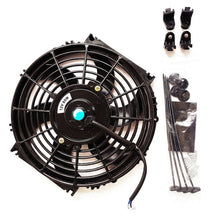 Load image into Gallery viewer, GPI 10&quot; inch 12V PULL/PUSH SLIM RADIATOR ELECTRIC COOLING THERMO FAN+MOUNTING KITS
