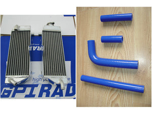 GPI Aluminum radiator & Silicone hose FOR 1998-2000 Yamaha YZ400F YZF400 / YZ 400 F YZF 400 1998 1999 2000