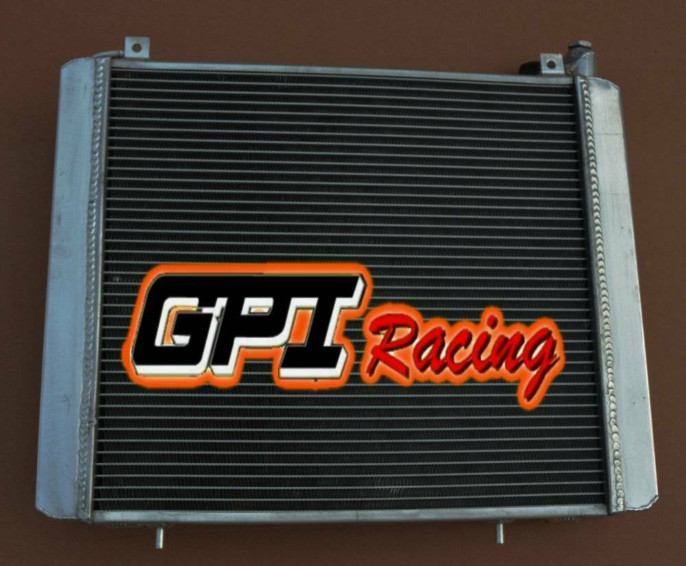 62MM CORE aluminum radiator+FAN Fit Triumph Stag 3.0L V8 MT MK2 1972-1 ...