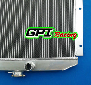 Aluminum Radiator & FAN FOR 1947-1954 CHEVY PICKUP TRUCK INCLUDES TRANNY COOLER 1947 1948 1949 1950 1951 1952 1953 1954