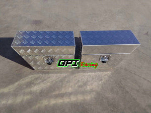 GPI 30"x10"*16" Left Side Aluminium Pair Undertray Under Tray Underbody Ute Tool Box