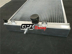 GPI Aluminum Radiator & fan For 2003-2006 Mitsubishi Evolution EVO VIII IX 8 9 Half Size Race 2003 2004 2005 2006