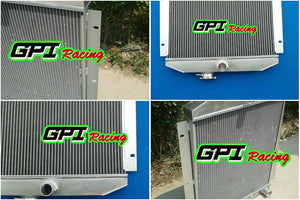Aluminum Radiator & FAN FOR 1947-1954 CHEVY PICKUP TRUCK INCLUDES TRANNY COOLER 1947 1948 1949 1950 1951 1952 1953 1954