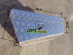 GPI 30"x18"x10" Pair Of Aluminium 4X4 Under Body Tool Box Under Tray Heavy Duty LOCK