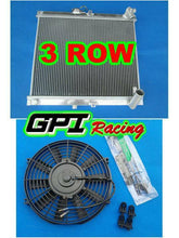 Load image into Gallery viewer, GPI Aluminum radiator &amp; fan for 1987-1988  mazda RX7 FC3S RX-7 FC-3S S4 MT 1987 1988
