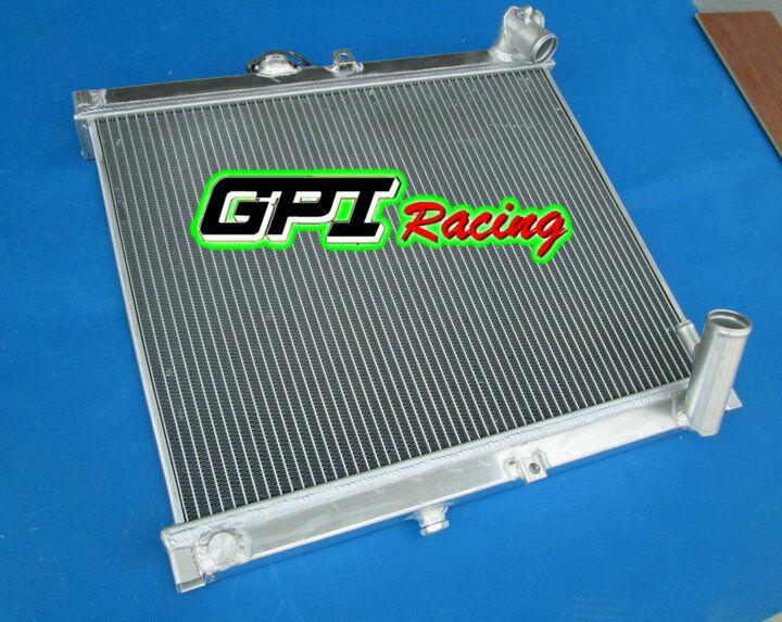 GPI Aluminum radiator & fan for 1987-1988 mazda RX7 FC3S RX-7 FC-3S S4 ...