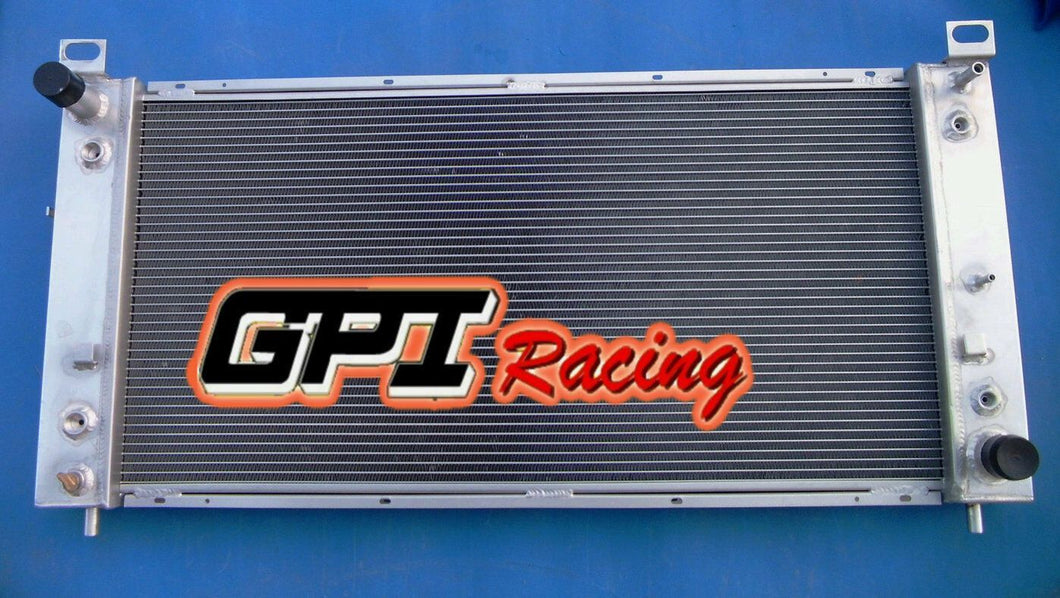 GPI 2 ROW Alloy Radiatorfor Chevy Silverado 1500 2500 Suburban Tahoe 4.8 5.3 6.0L V8 1999 2000 2001 2002 2003 2004 2005 2006 2007 2008 2009 2010 2011 2012 2013