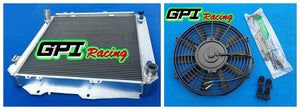 GPI 3 Row aluminum radiator & FAN  FOR 1988-1995 Toyota 4Runner 4WD 3.0L V6 1988 1989 1990 1991 1992 1993 1994 1995