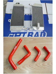 GPI Aluminum radiator and  hose  for 2004-2009 HONDA CRF250R/CRF250X CRF 250 R / CRF 250 X 2004 2005 2006 2007 2008 2009