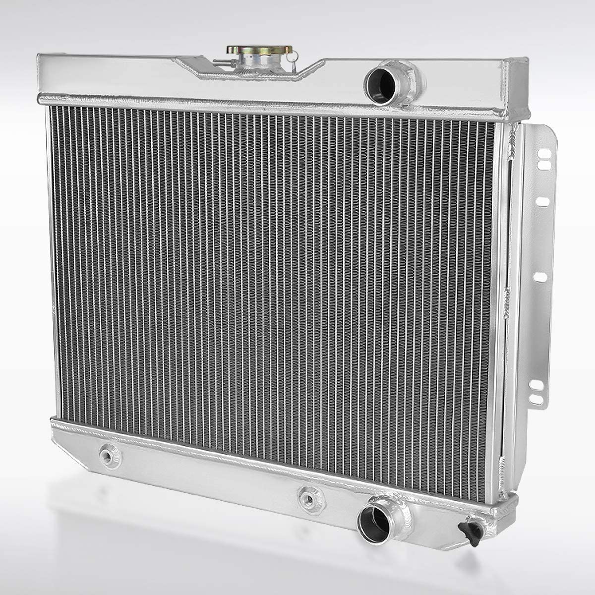 Aluminum Radiator & FANS for 1960-1965 Chevy Car 230/235/283/327/348 L6 ...