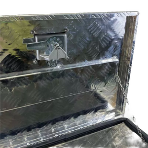 24"X18"X16" Aluminum Tool Box Truck Pickup Bed Storage Toolboxes Trailer Tread ATV With Side Handle W/Lock 2 Keys