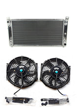 Load image into Gallery viewer, GPI 2 Row 34&quot; Aluminum Radiator &amp; fans for Chevy Silverado 1500 2500 Suburban Tahoe 4.8 5.3 6.0L V8 1999 2000 2001 2002 2003 2004 2005 2006 2007 2008 2009 2010 2011 2012 2013

